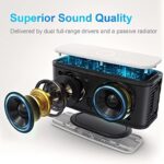 Bluetooth Lautsprecher, DOSS SoundBox Musikbox Bluetooth Box mit Dualen Bass-Treibern, 20h Akku,Touch Control, IPX5 Wasserdicht, Bloototh Lautsprecher für zuhause draussen Garten, Handy – Bild 2