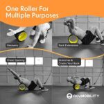 Acumobility Faszienrolle Rücken zum Dehnen & Einrenken der Wirbelsäule bei Rückenschmerzen - Patentierte Schaumstoff Faszienrolle 28 x 18 cm - Ultimative Yoga Rolle für Rücken & Wirbelsäule – Bild 6