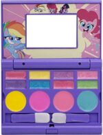 Townley Girl My Little Pony Hasbro Kompaktes Kosmetikset mit Spiegel, 14 Lipglosse, 4 Wangenschimmer, 8 Augenschimmer Beauty Kit Box Spielzeugset für Mädchen Kinder – Bild 5
