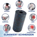 EVEREST FITNESS Faszienrolle 30 cm mittel-hart im Set mit gratis Übungsbuch - Professionelle Faszien Rolle für den Rücken und Wirbelsäule - Foam Roller - Massagerolle inklusive Tasche – Bild 5