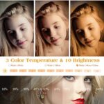 10 Zoll LED Ringlicht mit 59 Zoll Stativständer & Handyhalter, Dimmbare Tischringlicht für YouTube-Videoaufnahmen, Selfie, Live-Stream, Makeup/Fotografie Kompatibel mit Smartphone – Bild 5