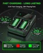 Xbox Akku Set – Schnelllade, lange Laufzeit, kompatibel mit Xbox One & Series X|S – Bild 2