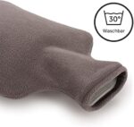 Blumtal Wärmflasche mit Bezug aus Polar Fleece - Wärmeflasche mit wachmaschinengeeignetem, superweichem Bezug aus hochwertigen Materialien, Bettflasche für alle Anlässe – Bild 5