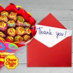 Chupa Chups Lutscher Blumenstrauss, Geschenk Idee: Geburtstag + Jahrestag + Valentinstag + Muttertag, 6 fruchtige Lolli-Sorten – Bild 5