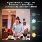 Philips Hue White E27 Einzelpack, warmweisses Licht, dimmbar, steuerbar via App, kompatibel mit Amazon Alexa (Echo, Echo Dot) [Energieklasse A+] – Bild 3