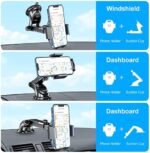 Beikell Handyhalterung Auto Handyhalter fürs Auto KFZ Handy Halterung Amaturenbrett Handyhalter mit EIN Knopf Release 360° Drehbar für iPhone 14/14 Plus/14 Pro/14 Pro Max/ iPhone12/11, Galaxy, Huawei – Bild 2