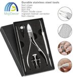 Eingewachsene Zehennägel Set, MojiDecor Professionelle Nagelpflege Set, 6PCS Premium Edelstahl Maniküre & Pediküre Set, Nagelzange Nagelschieber Nagelfeile und Eingewachsene Zehennagel Werkzeug – Bild 6