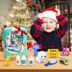 HERSITY Tierarztkoffer Hund Arztkoffer Kinder Mädchen 3 Jahre Alt Geschenkideen, Tierarzt Spielset Hundesalon Spielzeug Geschenk Kinderspielzeug ab 4 5 6 Jährige Junge Mädche – Bild 5