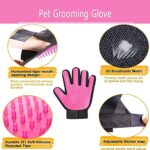 BYETOO Premium Fellpflegehandschuh für Hund & Katze, Hundehaare & Katzenhaare entfernen inkl. Massageeffekt, Fellpflege mit dem Katzen Handschuh & Hunde Handschuh – Bild 6