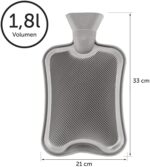 Blumtal Wärmflasche mit Bezug aus Polar Fleece - Wärmeflasche mit wachmaschinengeeignetem, superweichem Bezug aus hochwertigen Materialien, Bettflasche für alle Anlässe – Bild 4