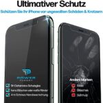 Power Theory Schutzglas für iPhone 11 Pro Schutzfolie, Glas Displayschutz mit Schablone, Displayschutzfolie, Glas Folie mit Anbringhilfe [2 Stück] – Bild 6