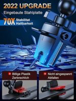 Auckly 15W Fast Wireless Charger Auto Handyhalterung Mit Ladefunktion Automatischer Induktion Motor Betrieb Qi Ladestation Auto Kfz Handy Halterung Auto Lüftung für iPhone Samsung Huawei LG usw – Bild 8