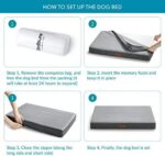 Bedsure orthopädisches Hundekissen grosse Hunde, waschbares Hundebett mit 2 in 1 Memoryschaum, kuscheliges Hundematte Hundematratze – Bild 4