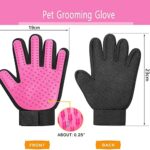 BYETOO Premium Fellpflegehandschuh für Hund & Katze, Hundehaare & Katzenhaare entfernen inkl. Massageeffekt, Fellpflege mit dem Katzen Handschuh & Hunde Handschuh – Bild 2