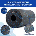 EVEREST FITNESS Faszienrolle 30 cm mittel-hart im Set mit gratis Übungsbuch - Professionelle Faszien Rolle für den Rücken und Wirbelsäule - Foam Roller - Massagerolle inklusive Tasche – Bild 3