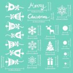 AmzKoi 160 Fensterbilder Weihnachten Selbstklebend, 6 Blätter Weihnachten Fenstersticker Winter Deko Weihnachtsdeko, Fensterbilder Weihnachten Wiederverwendbar – Bild 5