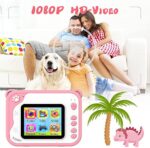 KinderKamera,DigitalKamera Print Sofortbildkamera 1080P 2.0 Zoll Bildschirm Videokamera Schwarzweiss Fotokamera mit 32GB Speicherkarte,3 Rollen Druckpapier,5 Farben Pinselstift Geschenk für Kinder – Bild 8