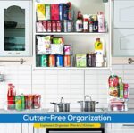 KICHLY Hochwertige vorratsschrank küche organizer - Set von 8 (4 grosse, 4 kleine Behälter) Stauraum für kühlschrank, Schränke, Regale, spülbecken, kosmetik Büromaterial, werkzeug organizer - BPA frei – Bild 5