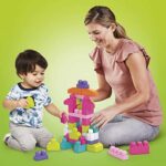MEGA BLOKS Big Building Bag Bauset mit 60 grossen und bunten Bausteinen und 1 Aufbewahrungstasche, Spielzeug Geschenkset für Kinder ab 1 Jahr (Farbe und Verpackung können variieren) – Bild 5