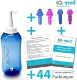 iQ med Nasendusche 500ml + 44x Salz + Rezeptbuch + 4 Aufsätze – Bild 3