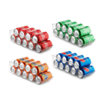Seseno Set von 4 kühlschrank Organizer Bins pop soda can Dispenser getränkehaltern für kühlschrank, gefrierschrank, küche, arbeitsplatten, schränke