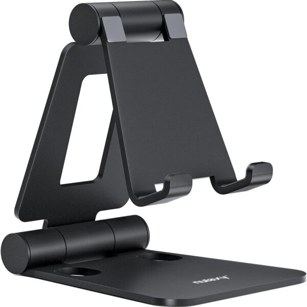 NULAXY Handyhalter aus Aluminium – Verstellbar & Faltbar für alle Smartphones