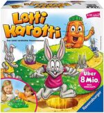 Ravensburger 21556, Lotti Karotti, Brettspiel für Kinder ab 4 Jahren, Familienspiel für Kinder und Erwachsene, Kinderspiel Klassiker für 2-4 Spieler – Bild 2