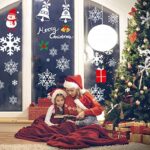 AmzKoi 160 Fensterbilder Weihnachten Selbstklebend, 6 Blätter Weihnachten Fenstersticker Winter Deko Weihnachtsdeko, Fensterbilder Weihnachten Wiederverwendbar – Bild 3