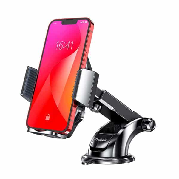 Beikell Handyhalterung Auto Handyhalter fürs Auto KFZ Handy Halterung Amaturenbrett Handyhalter mit EIN Knopf Release 360° Drehbar für iPhone 14/14 Plus/14 Pro/14 Pro Max/ iPhone12/11, Galaxy, Huawei
