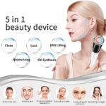 ANLAN 5-in-1 Gesichtsmassagegeraet – EMS, Rot-/Blaulicht, Heat & Cool – Bild 3
