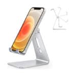 OMOTON Handy Ständer Verstellbar, Phone Stand kompatibel mit iPhone 14 Pro/14/13/12 Pro Max/11 Pro/XR/SE, Multi-Winkel Handyhalterung für Huawei, Samsung, Xiaomi, OnePlus andere Smartphone