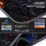 Titanwolf - CSL RGB Gaming Mauspad - LED Schreibtischunterlage - 800x300 mm - XXL Mousepad - LED Multi Color - 11 Beleuchtungs-Modi - 7 LED Farben Plus 4 Effektmodi – Bild 3