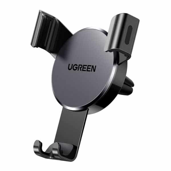 UGREEN Handyhalterung Auto Handy Halterung PKW Lüftung Schwerkraft Handy Autohalterung KFZ Handyhalter fürs Auto kompatibel mit iPhone 12 13 14 Pro Max, Galaxy S22 S21 S20, Huawei Xiaomi usw.(Schwarz)