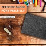 Jean-Philippe Dietz® - Prickeln Prickelset ( Prickelnadel + Prickelfilz ) für Kinder und Erwachsene | 20 x 15 x 1 cm – Bild 5