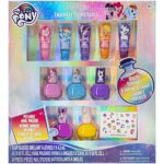 TownleyGirl My Little Pony Super Sparkly Kosmetikset mit Lipgloss, Nagellack und Nagelaufklebern