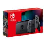 Nintendo Switch Konsole mit einem Paar grauer Joy-Con
