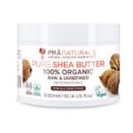 PraNaturals 100% Bio Sheabutter 300ml, Rohes, unraffiniertes Extra Virgin A-Grade African Pure Elfenbein All Natural, glatte Shea Nuss Lippenbalsam-Körperbutter für alle Hauttypen