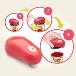 Kitchen Mama One-Touch Elektrischer Dosenöffner: Automatischer Konservenöffner, sichere, glatte Kanten, ergonomisch, handfreundlich, ideal für Menschen mit Arthritis, kompaktes kabelloses Design – Bild 2