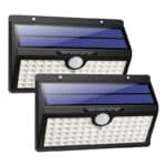 Solarleuchte für Aussen, HETP 78 LED Solarlampe Aussen 180° Superhelle Solarleuchte mit Bewegungsmelder Sicherheitswandleuchte 3 Modi Wasserdichte Wandleuchte Garten [Energieklasse A+++]