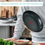 Tefal Jamie Oliver Cook´s Direct On Bratpfanne Induktionsgeeignet | Spülmaschinengeeignet |Langlebige Antihaft-Beschichtung | Thermo-Signal-Technologie | Edelstahl/Schwarz – Bild 2