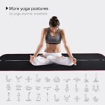 Umi - Fitnessmatte Sportmatte Rutschfest Extra-Dick Yogamatte NBR Pilates Mat mit Tragegurt für Yoga Pilates Fitness Gymnastik Training 10mm – Bild 2