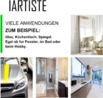 IARTISTE Silikon Duschabzieher – Schwarz, Klein, für Glas & Fliesen – Bild 3