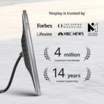 Nixplay 9,7" 2K Digitaler Bilderrahmen mit WiFi, Silber – Fotos & Videos per App teilen