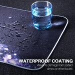 REAWUL RGB Gaming Mauspad Gross - 7 LED Farben 14 Beleuchtungs-Modi Gaming Mouse Mat, Rutschfester Gummibasis und Wasserdichter Oberfläche Tastatur Mouse Pad – Bild 5