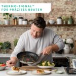 Tefal Jamie Oliver Cook´s Direct On Bratpfanne Induktionsgeeignet | Spülmaschinengeeignet |Langlebige Antihaft-Beschichtung | Thermo-Signal-Technologie | Edelstahl/Schwarz – Bild 4