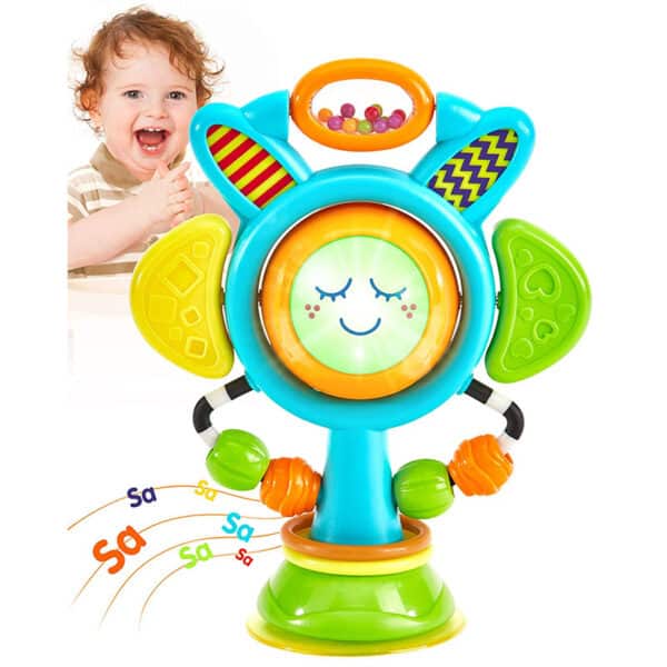 Baby Spielzeug 6 Monate Kleinkindspielzeug & Rassel Beissring Set Baby Spielzeug & Baby Rassel und Sensorische Beissring Ball