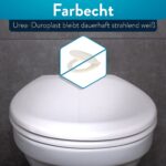 Benkstein® Premium Toilettendeckel antibakteriell weiss - Duroplast Klodeckel mit Quick-Release-Funktion und Softclose Absenkautomatik - Toilettensitz aus rostfreiem Edelstahl abnehmbar WC Sitz – Bild 3
