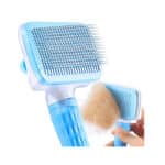 ACE2ACE Haustier Hundebürste Katzenbürste, Haustier Bürsten, Haar Entferner Haustierbürste für Langhaar und Kurzhaar, Sauberes Haustierhaar von der Bürste mit Einem Knopf, Blau Typ 1