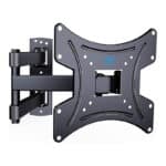 TV Wandhalterung, Schwenkbare Neigbare TV Halterung für 13-42 Zoll Flach & Curved Fernseher oder Monitor bis zu 35kg, max.VESA 200x200mm (Schwarz)