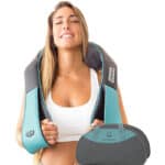 Shiatsu Rücken, Schulter und Nackenmassagegerät mit Wärme, Deep Tissue 3D Knetkissenmassagegerät für Nacken, Rücken, Schultern, Füsse, Beine, elektrische Ganzkörpermassage, zu Hause und im Auto